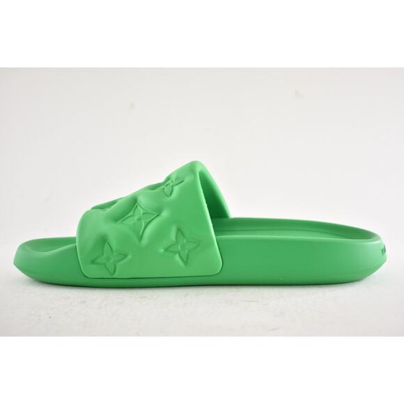 Louis Vuitton Waterfront Mule Bubble Monogram Green Slide Sandal UK 9 US 10 11 - Picture 11 of 14